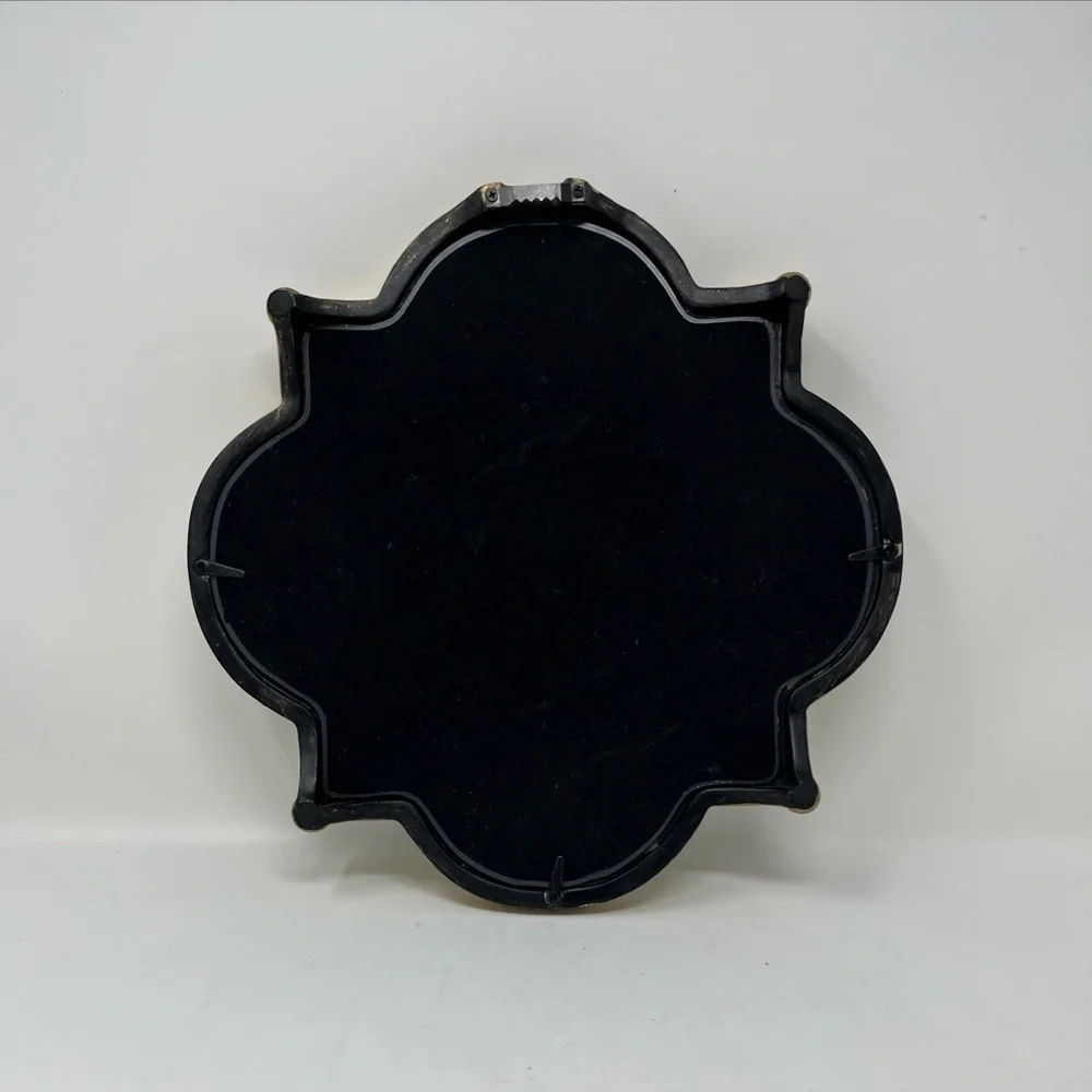 Vintage Quatrefoil Gold Gilt Framed Wall Mirror 12” Home Decor - Picture 2 of 7